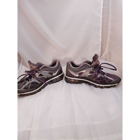 Nike Air Max 2012 Womens Athletic Running Shoes Size 9 Gray White 487679-010 - Picture 5 of 9